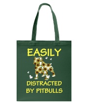Bulldog Dog Easily Distracted By Pitbulls Tote Bag tile