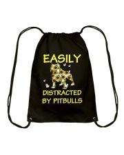 Bulldog Dog Easily Distracted By Pitbulls Drawstring Bag tile