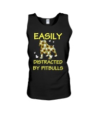 Bulldog Dog Easily Distracted By Pitbulls Unisex Tank tile