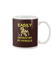 Bulldog Dog Easily Distracted By Pitbulls Mug tile