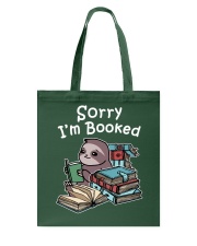 Sloth Sorry I'm Booked Tote Bag tile