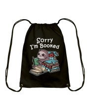 Sloth Sorry I'm Booked Drawstring Bag tile