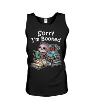 Sloth Sorry I'm Booked Unisex Tank tile