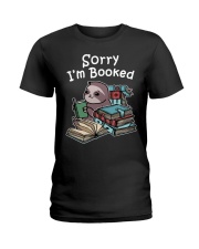 Sloth Sorry I'm Booked Ladies T-Shirt tile
