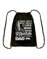 Fish I Love More Than Bass Fishing Drawstring Bag tile