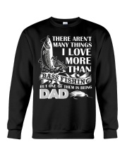 Fish I Love More Than Bass Fishing Crewneck Sweatshirt tile