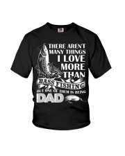 Fish I Love More Than Bass Fishing Youth T-Shirt tile