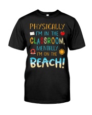Teacher Mentally I'm On The Beach Summer Holiday Classic T-Shirt tile