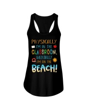Teacher Mentally I'm On The Beach Summer Holiday Ladies Flowy Tank tile