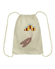 Sloth And Bumble Bees Drawstring Bag tile