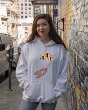 Sloth And Bumble Bees Hooded Sweatshirt lifestyle-unisex-hoodie-front-1