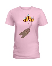 Sloth And Bumble Bees Ladies T-Shirt tile