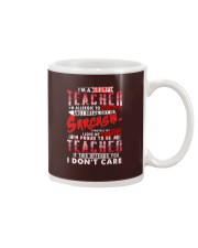 Teacher I'm A Grumpy Teacher Stupidity Sarcasm Mug tile