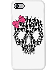 Bulldog Dog Boston Terrier Sugar Skull Phone Case tile