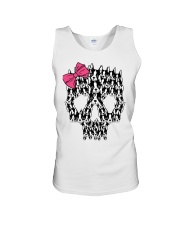 Bulldog Dog Boston Terrier Sugar Skull Unisex Tank tile