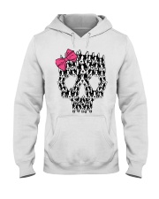 Bulldog Dog Boston Terrier Sugar Skull Hooded Sweatshirt front