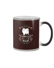 Samoyed Dog Samoyed Mom Color Changing Mug tile
