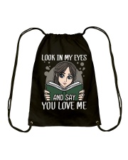 Book Look In My Eyes Drawstring Bag tile