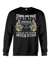 Veteran Strong And Brave Moving Ahead Crewneck Sweatshirt tile