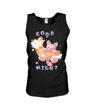 Cat Good Night Unisex Tank tile