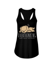 Golden Retriever Dog Overthinking Ladies Flowy Tank tile