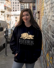 Golden Retriever Dog Overthinking Hooded Sweatshirt lifestyle-unisex-hoodie-front-1