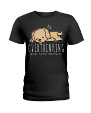 Golden Retriever Dog Overthinking Ladies T-Shirt tile