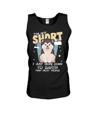 Husky Dog I'm Not Short Unisex Tank tile