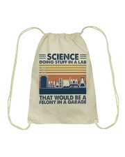 Science Doing Stuff In A Lab Drawstring Bag tile