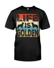 Golden Retriever Dog Life Is Golden Retriever Classic T-Shirt tile