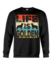 Golden Retriever Dog Life Is Golden Retriever Crewneck Sweatshirt tile