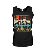Golden Retriever Dog Life Is Golden Retriever Unisex Tank tile