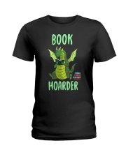 Dragon Book Hoarder Ladies T-Shirt tile