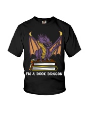 Dragon I'm A Book Dragon Youth T-Shirt tile