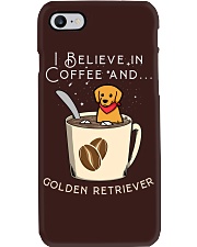 Golden Retriever Dog I Believe In Coffee Phone Case tile