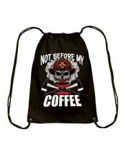 Coffee Not Before My Coffee 13 Drawstring Bag tile