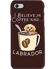 Labrador Dog I Believe In Coffee And Labrador Dog Phone Case tile