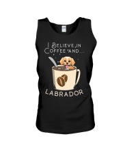 Labrador Dog I Believe In Coffee And Labrador Dog Unisex Tank tile