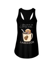 Labrador Dog I Believe In Coffee And Labrador Dog Ladies Flowy Tank tile