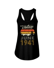 June 1941 Vintage June Birthday Ladies Flowy Tank tile