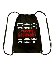 Beard Choose The Mustaches Drawstring Bag tile