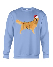 Golden Retriever Dog Christmas Lights Crewneck Sweatshirt tile
