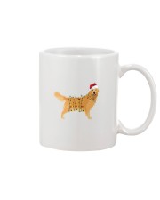 Golden Retriever Dog Christmas Lights Mug tile