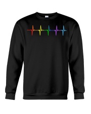 LGBT Heartbeat Crewneck Sweatshirt tile
