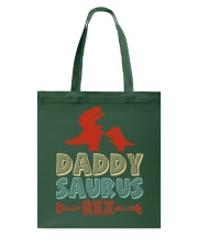 Father Daddysaurus T-Rex Tote Bag tile