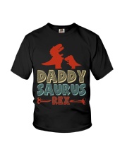 Father Daddysaurus T-Rex Youth T-Shirt tile