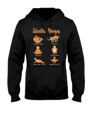 Sloth Namaste Lazy Sloth Yoga Lover Hooded Sweatshirt front