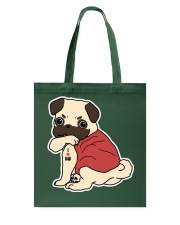 Pug Dog Tattoo I Love Dad Tote Bag tile