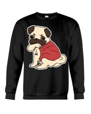 Pug Dog Tattoo I Love Dad Crewneck Sweatshirt tile