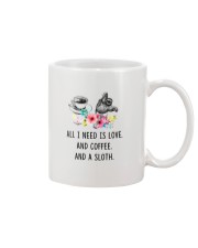 Coffee I Need Is Love And Coffee And A Sloth Mug tile